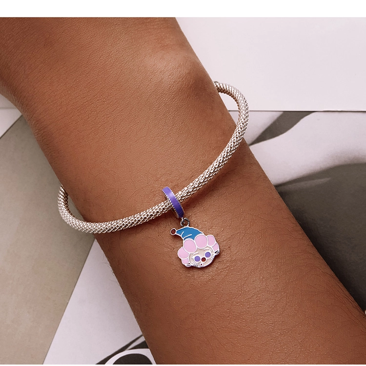 (image pour) Pendentif mignon de style Pandora avec un clown - SCC2236 - Afficher 9