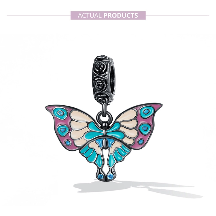 (image pour) Pendentif papillon artistique style Pandora - SCC2240 - Afficher 7