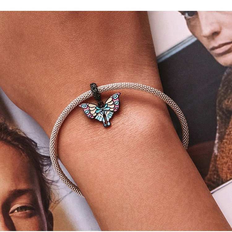 (image pour) Pendentif papillon artistique style Pandora - SCC2240 - Afficher 9