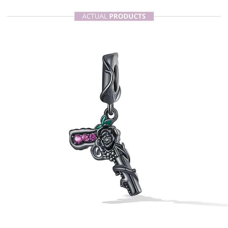 (image pour) Pendentif style Pandora avec pistolet en forme de rose - SCC2241 - Afficher 7