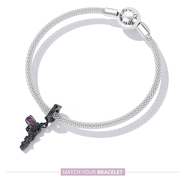 (image pour) Pendentif style Pandora avec pistolet en forme de rose - SCC2241 - Afficher 8