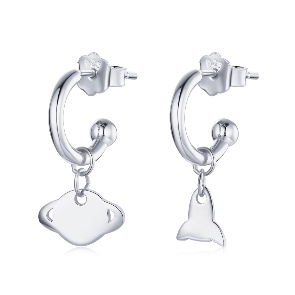 boucles d'oreilles pendantes de style pandora sce1188 a