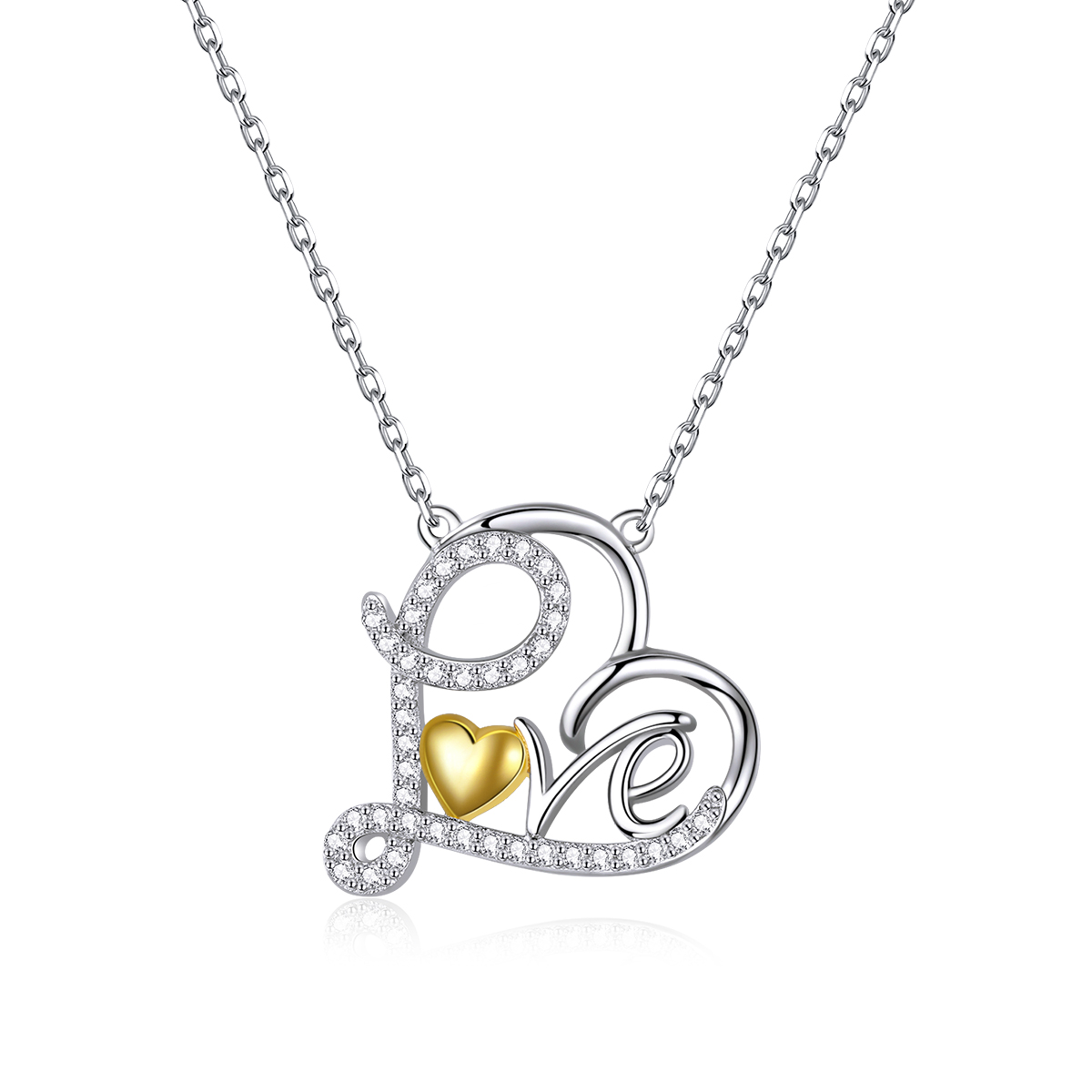 collier pandora style true love scn436