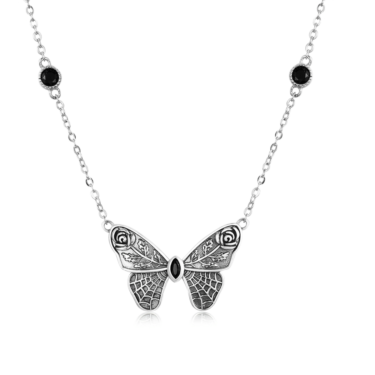 collier papillon rétro de style pandora bsn235