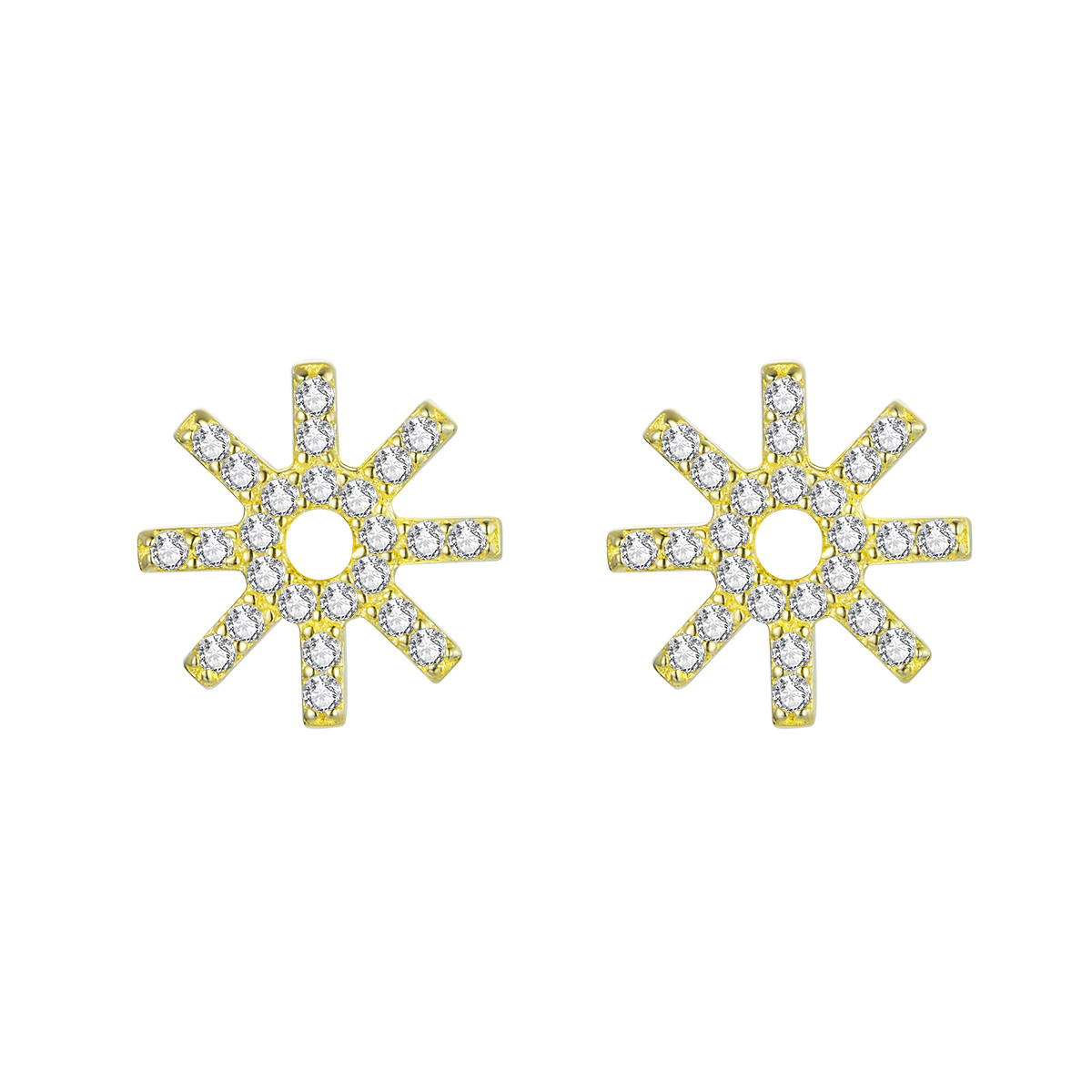 boucles d'oreilles clou de style pandora avec étoile bse257