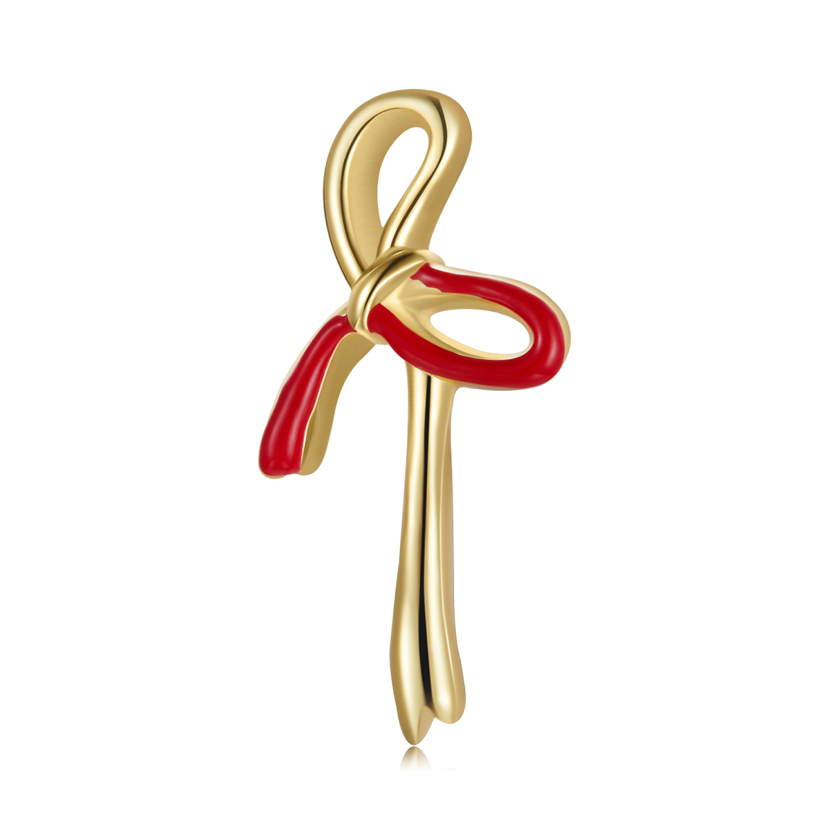 boucles d'oreilles clous de style pandora avec petit motif de souhait sce1058