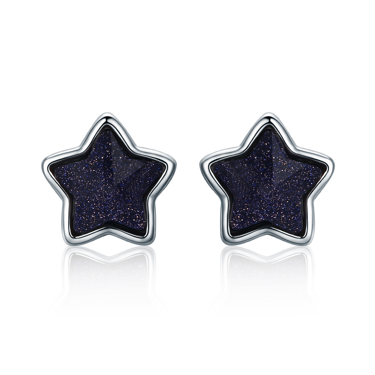 boucles d'oreilles clous de style pandora call of the stars vse057