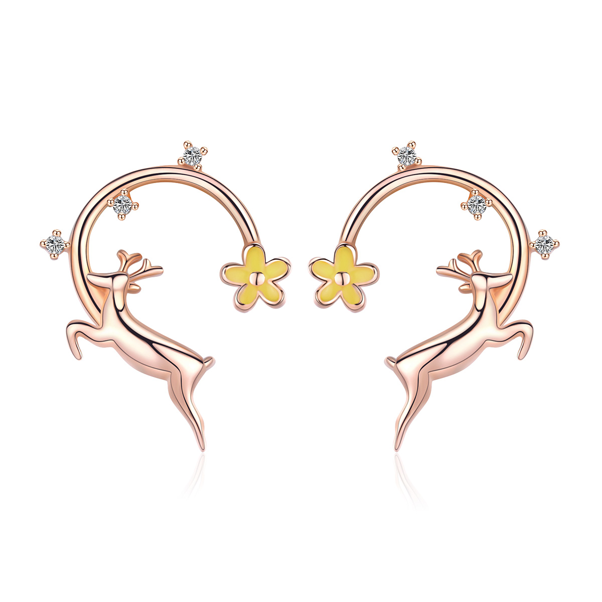 boucles d'oreilles complètes de style pandora bse014