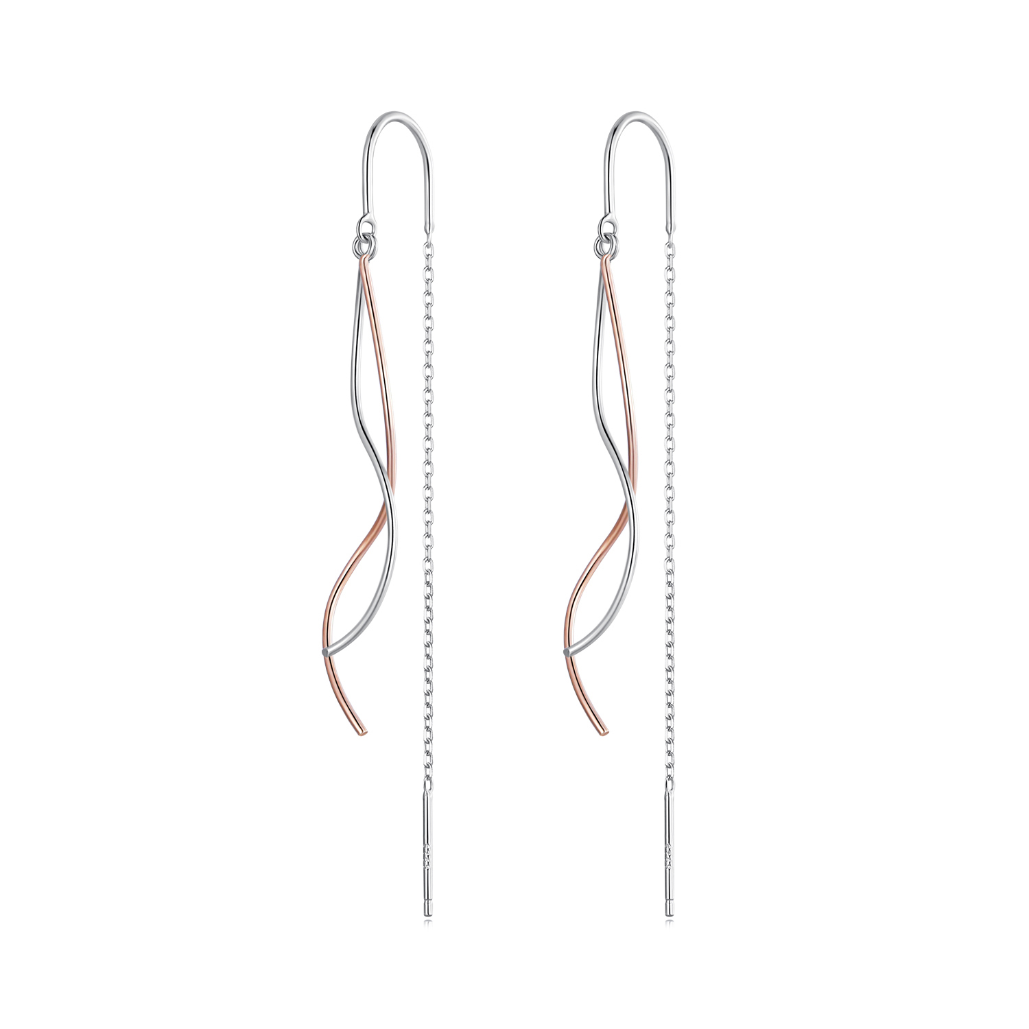 boucles d'oreilles pendantes à pompon de style pandora sce1600