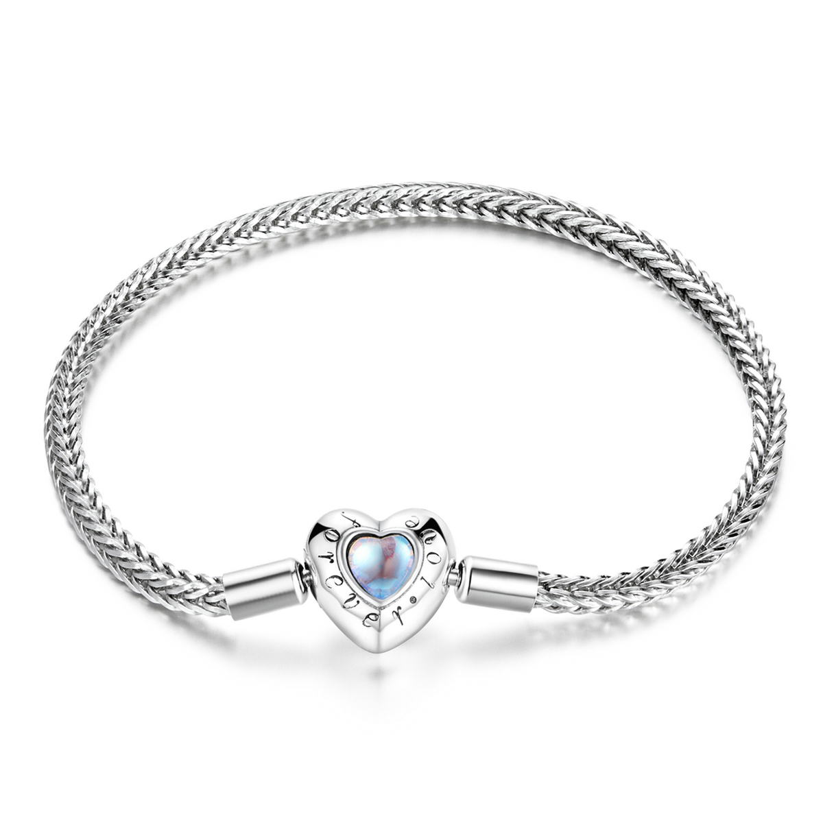 bracelet à fermoir en forme de cœur de style pandora scb223