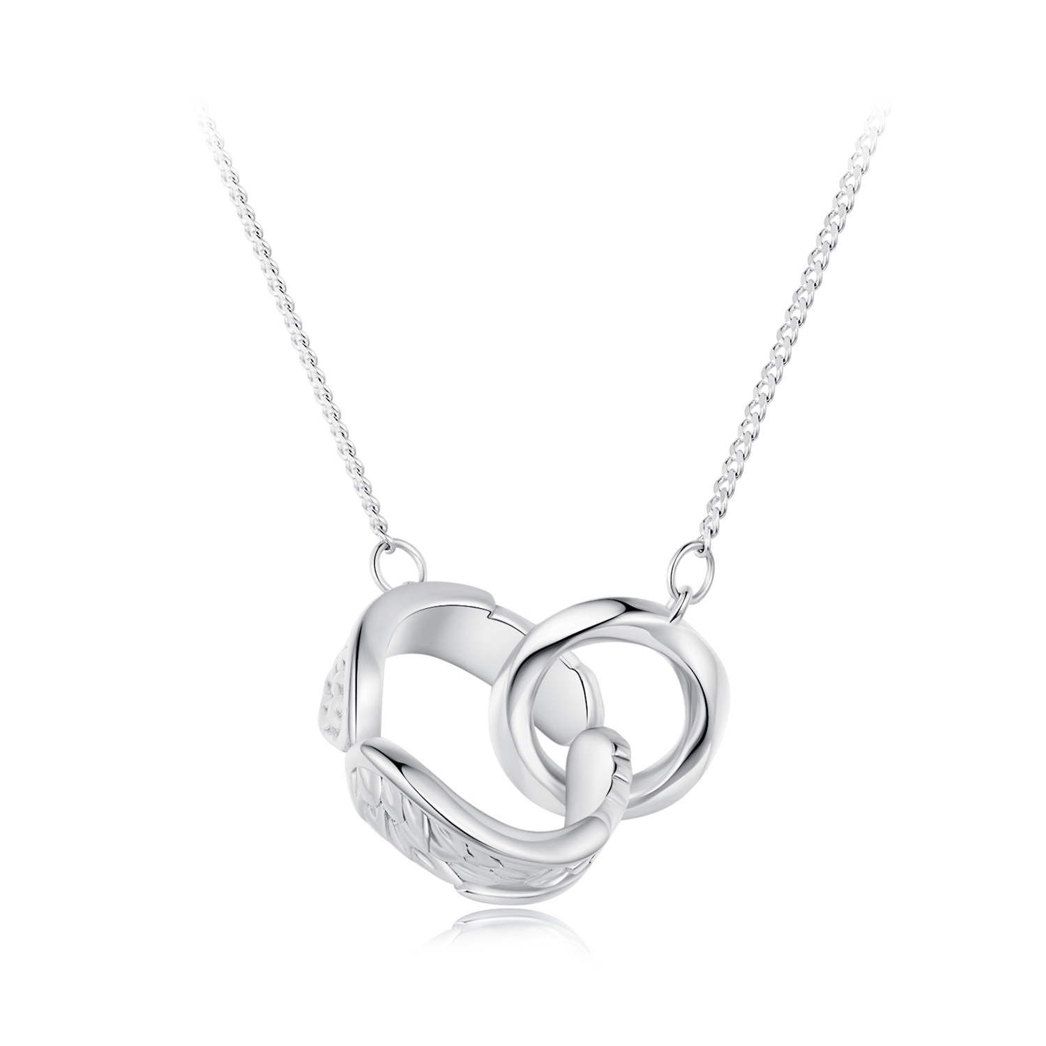 collier style pandora à double anneau mobius bsn362