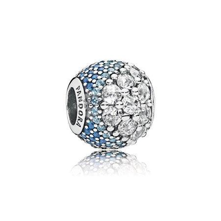 (image pour) Charm Pavé Enchanté Bleu PANDORA France - 797032NABMX