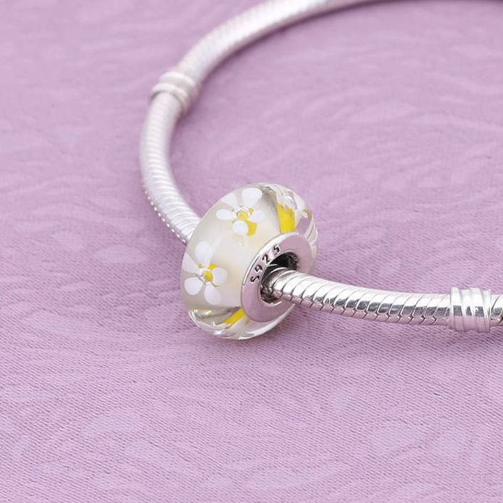 (image pour) PANDORA - Charm Hommage aux fleurs sauvages - 791636 - Afficher 4