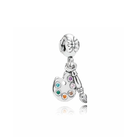 PANDORA - Charm Palette d'Artiste - 791268CZMX (image pour) PANDORA - Charm Palette d'Artiste - 791268CZMX