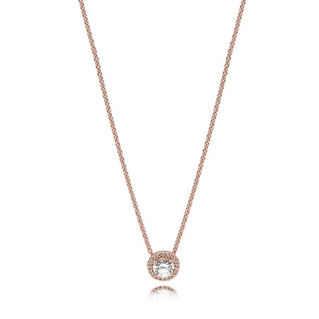 (image pour) Collier Élégance Classique PANDORA Rose™ - 386240CZ