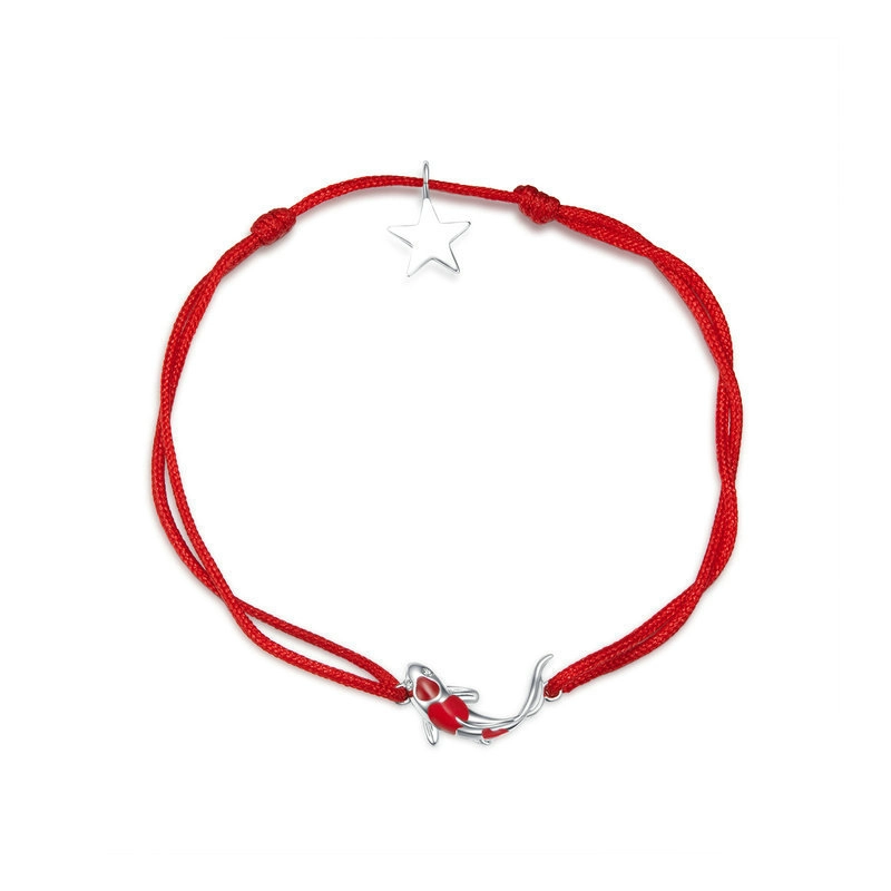 (image pour) Bracelet Cordon Style PANDORA Carpe porte-bonheur - SCB145