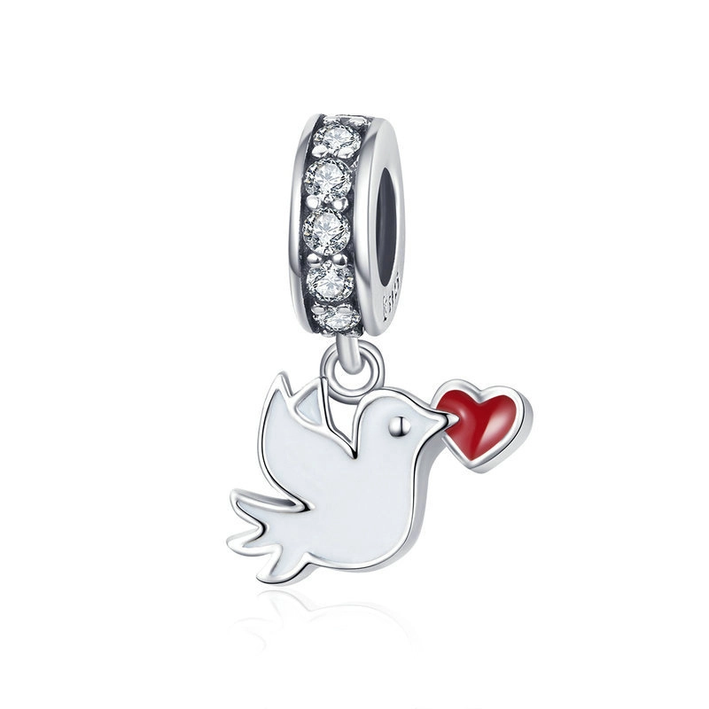 (image pour) Charm Pendant Style PANDORA Message d'amour - SCC1227