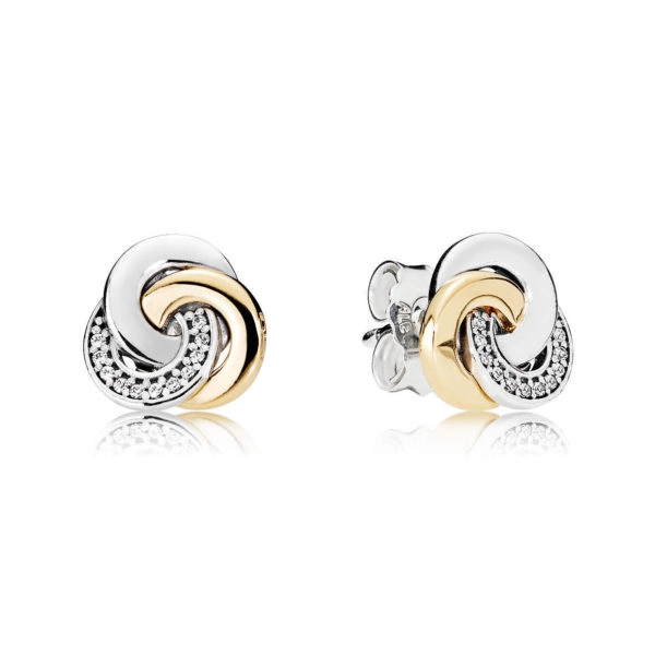(image pour) PANDORA - Clous d'Oreilles Cercles Imbriqués - 290741CZ